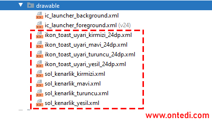 drawable Klasöründeki Tasarımlar