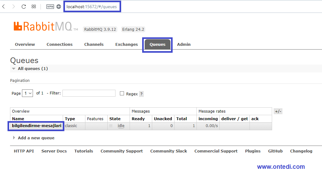 Asp.Net Core ile RabbitMQ Kullanım Örneği