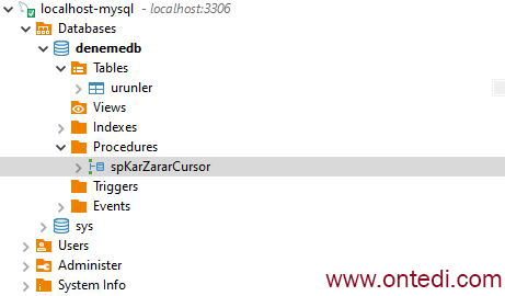 SQL'de Cursor (İmleç) Kullanımı