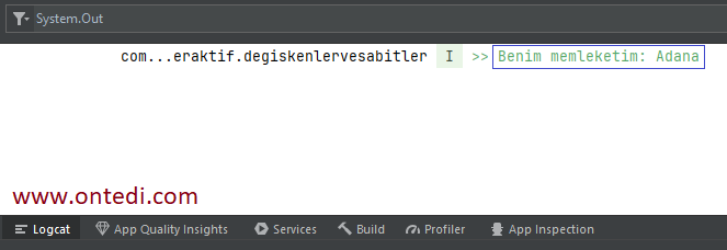 Kotlin Ders 2: Değişkenler ve Sabitler